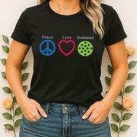 Pickleball Peace Love Women's T-Shirt thumb 2