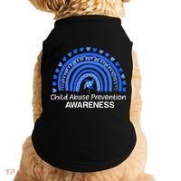 Pinwheel Peace Love Hope Child Abuse Prevention Awareness Doggie Tank thumb 0
