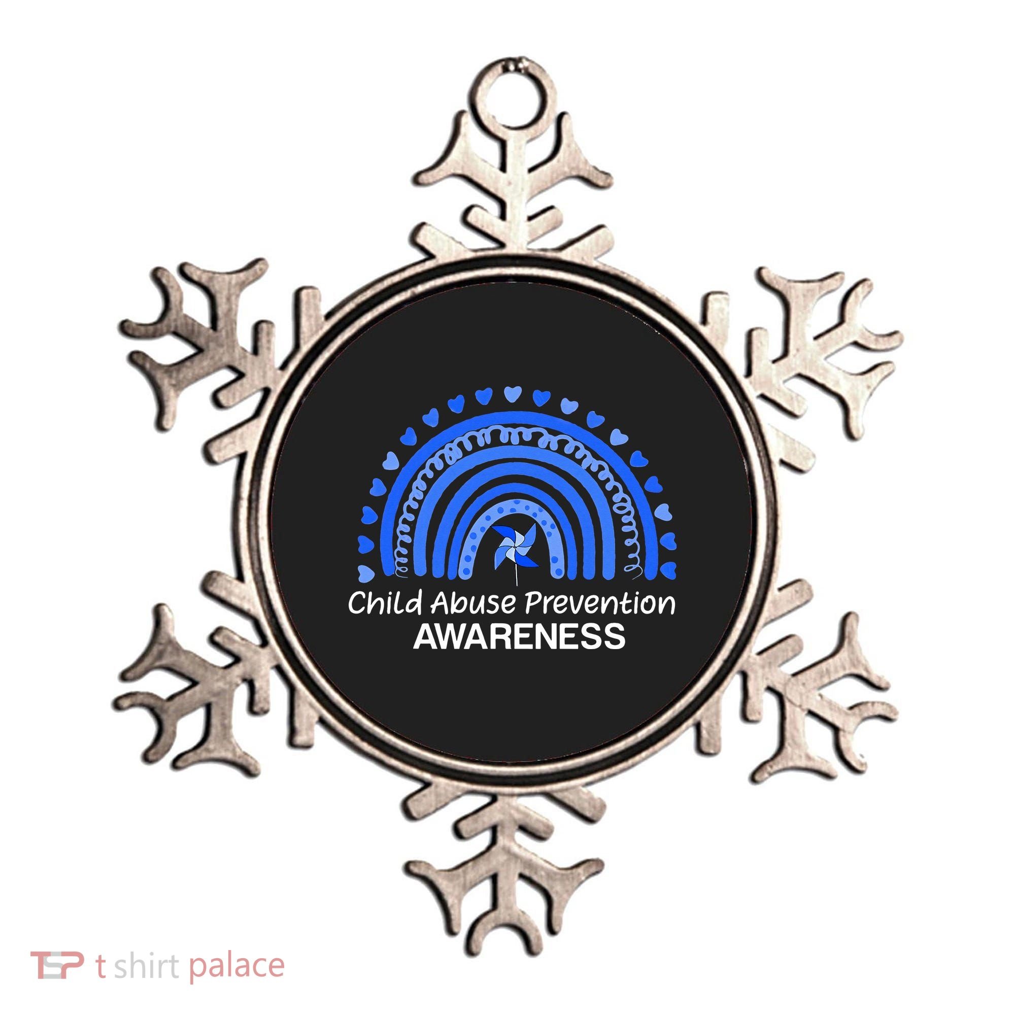 Pinwheel Peace Love Hope Child Abuse Prevention Awareness Ornament