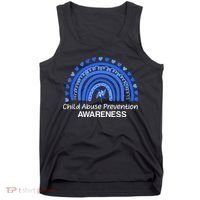 Pinwheel Peace Love Hope Child Abuse Prevention Awareness Tank Top thumb 0