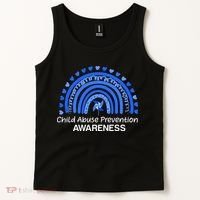 Pinwheel Peace Love Hope Child Abuse Prevention Awareness Tank Top thumb 2