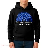 Pinwheel Peace Love Hope Child Abuse Prevention Awareness Kids Hoodie thumb 4
