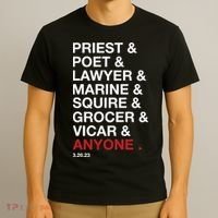 Priest Poet Lawyer Marine Squire Grocer Vicar Anyone T-Shirt thumb 3