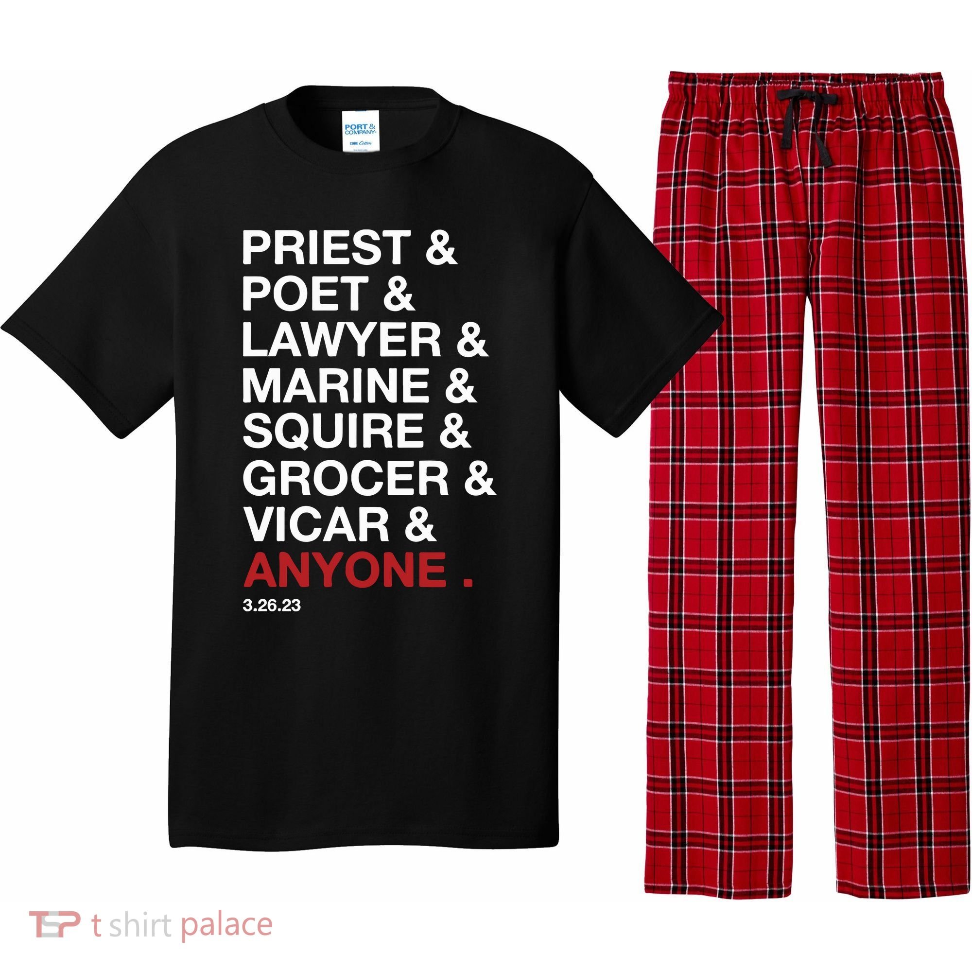 Priest Poet Lawyer Marine Squire Grocer Vicar Anyone Pajama Set