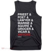 Priest Poet Lawyer Marine Squire Grocer Vicar Anyone Tank Top thumb 0