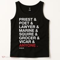 Priest Poet Lawyer Marine Squire Grocer Vicar Anyone Tank Top thumb 2