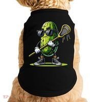 Pickle Playing Lacrosse Funny Sports Trendy For Doggie Tank thumb 0