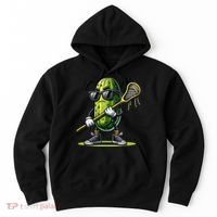 Pickle Playing Lacrosse Funny Sports Trendy For Hoodie thumb 0