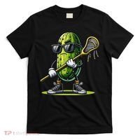 Pickle Playing Lacrosse Funny Sports Trendy For T-Shirt thumb 0