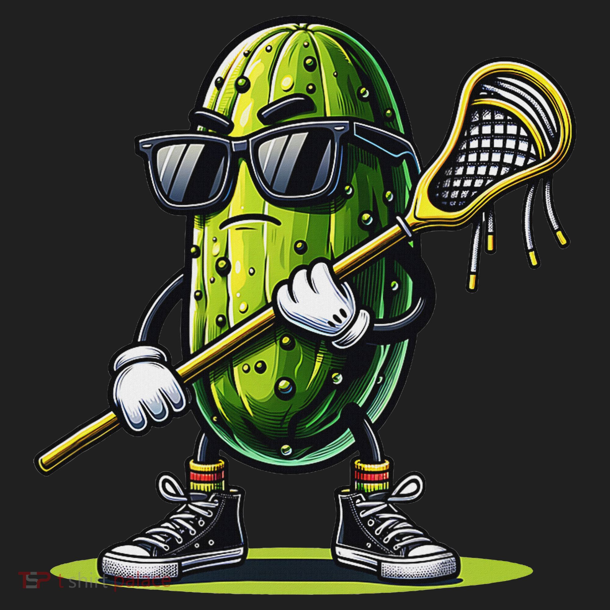 Pickle Playing Lacrosse Funny Sports Trendy For Beanie