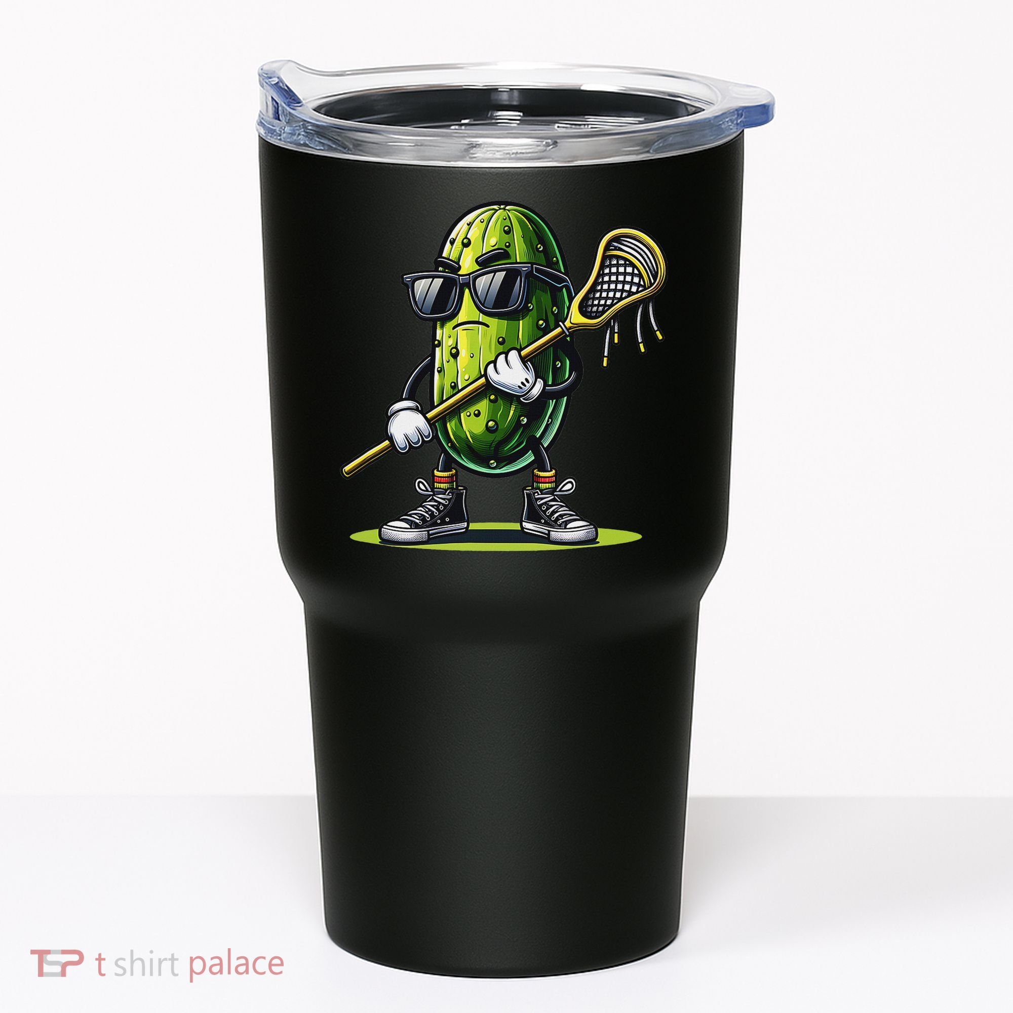 Pickle Playing Lacrosse Funny Sports Trendy For Tumbler