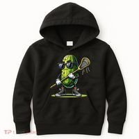 Pickle Playing Lacrosse Funny Sports Trendy For Kids Hoodie thumb 0