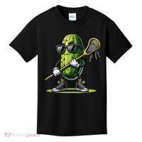 Pickle Playing Lacrosse Funny Sports Trendy For Kids T-Shirt thumb 0