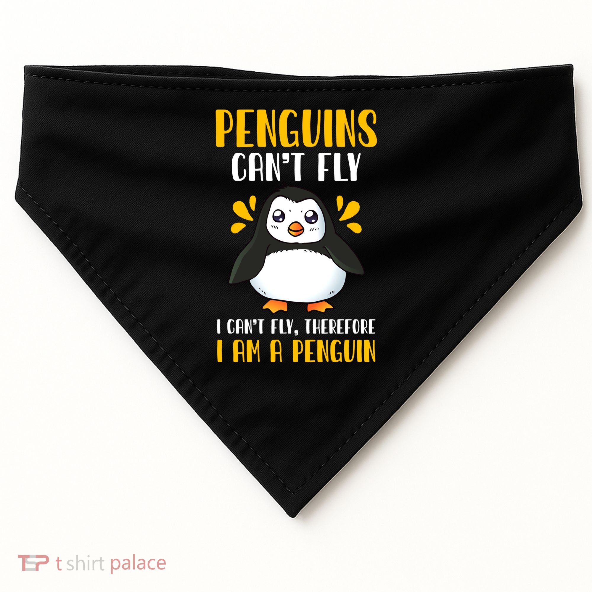 Penguin Penguin Lover Enthusiast Meaningful Gift USA-Made Doggie Bandana