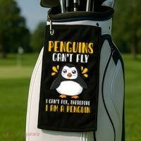 Penguin Penguin Lover Enthusiast Meaningful Gift Golf Towel thumb 2