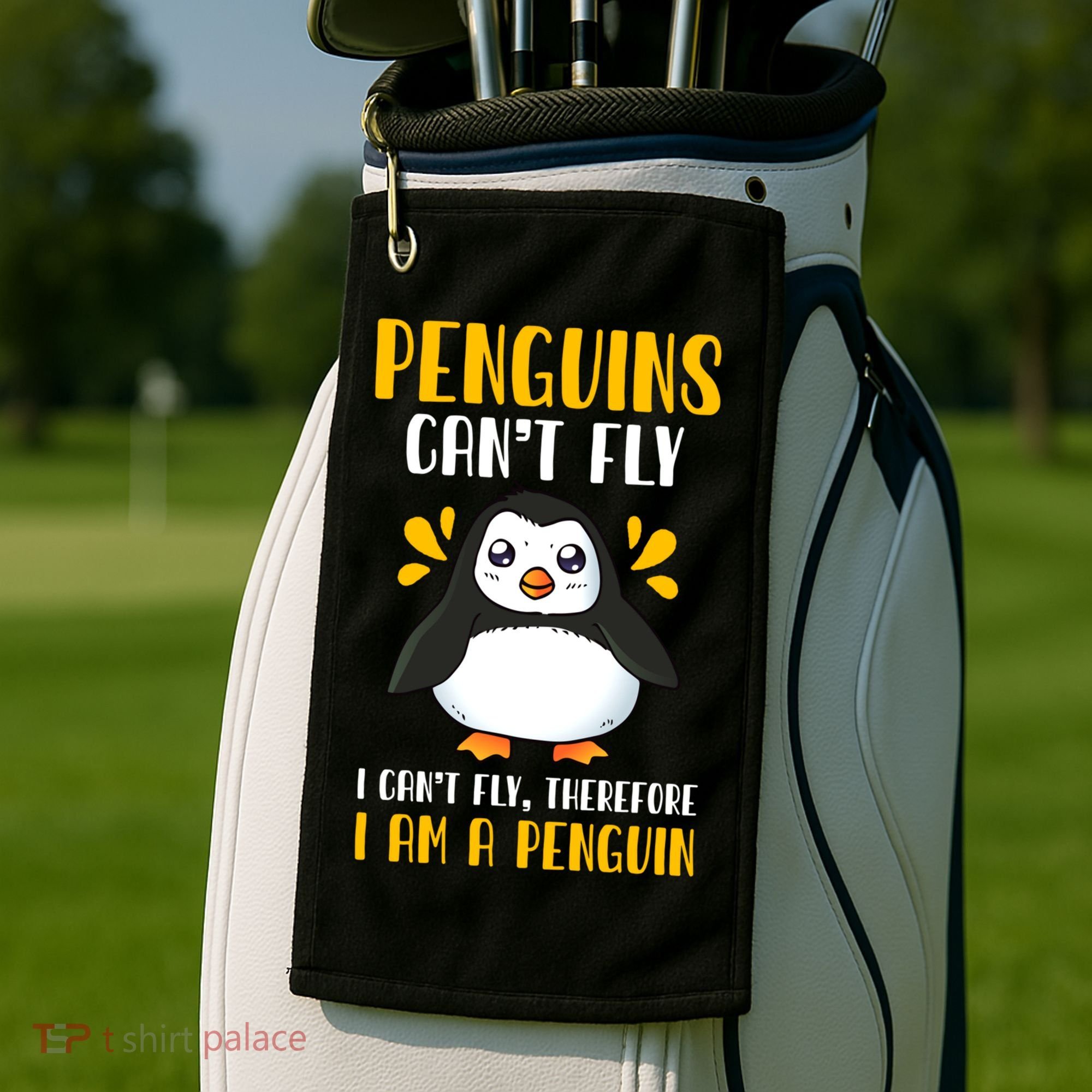 Penguin Penguin Lover Enthusiast Meaningful Gift Golf Towel