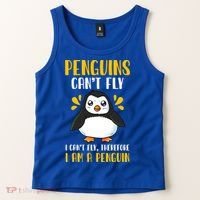 Penguin Penguin Lover Enthusiast Meaningful Gift Tank Top thumb 2