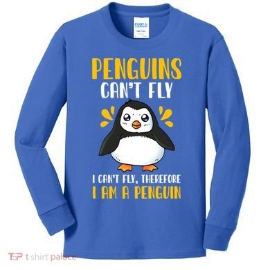 Penguin Penguin Lover Enthusiast Meaningful Gift Kids Long Sleeve Shirt