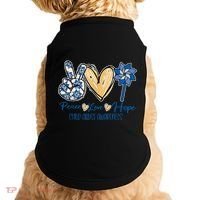 Pinwheel Peace Love Hope Child Abuse Prevention Awareness Doggie Tank thumb 0
