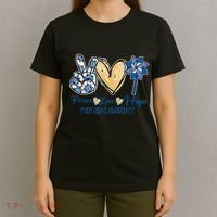 Pinwheel Peace Love Hope Child Abuse Prevention Awareness T-Shirt thumb 4