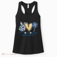 Pinwheel Peace Love Hope Child Abuse Prevention Awareness Women's Tank Top thumb 0