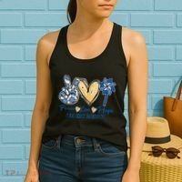 Pinwheel Peace Love Hope Child Abuse Prevention Awareness Women's Tank Top thumb 2