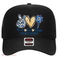 Pinwheel Peace Love Hope Child Abuse Prevention Awareness Hat thumb 0