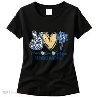 Pinwheel Peace Love Hope Child Abuse Prevention Awareness Women's T-Shirt thumb 0