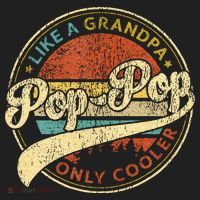 Pop Pop Like A Grandpa Only Cooler Fathers Day Women's Sweatshirt thumb 2