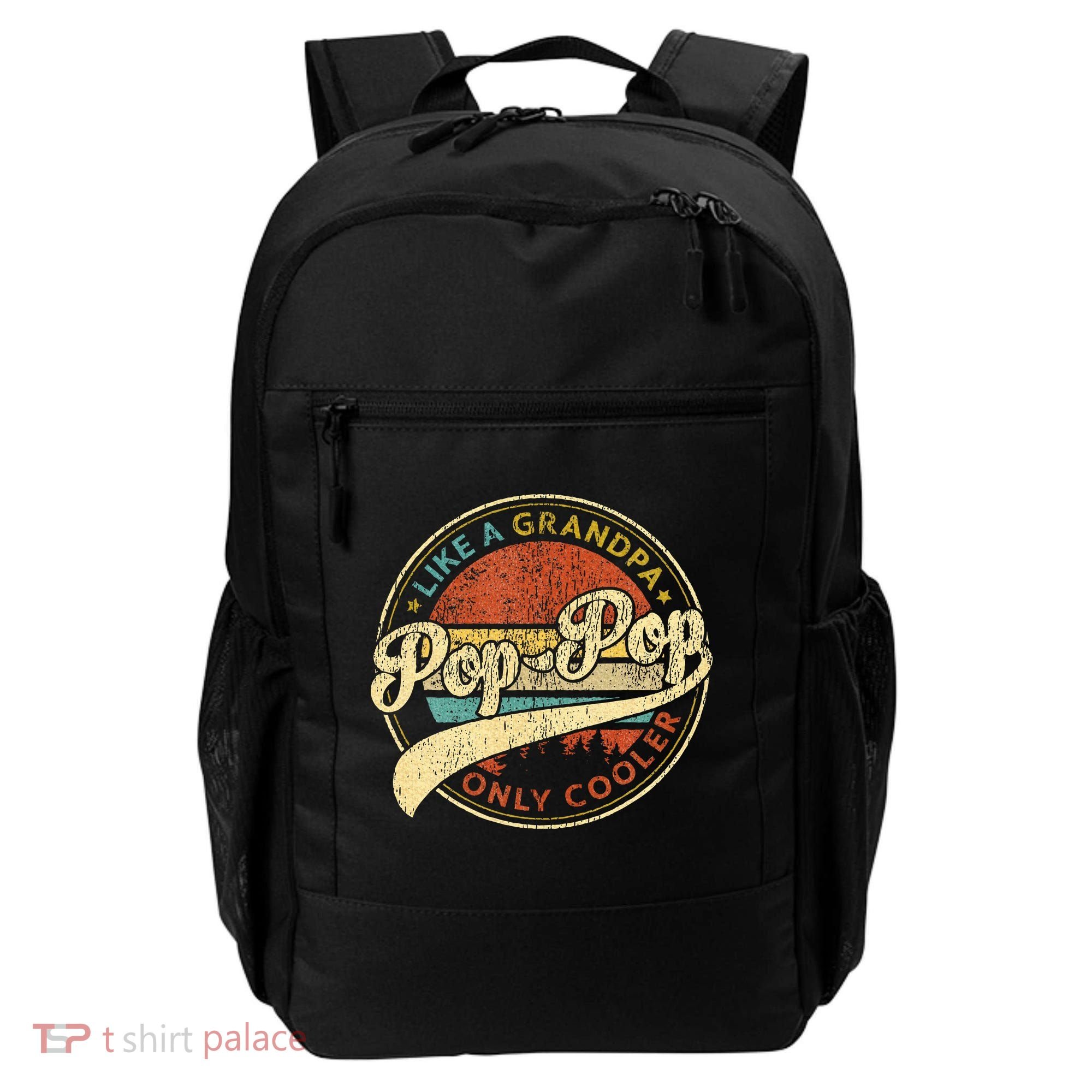 Pop Pop Like A Grandpa Only Cooler Fathers Day Backpack