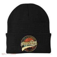 Pop Pop Like A Grandpa Only Cooler Fathers Day Beanie thumb 0