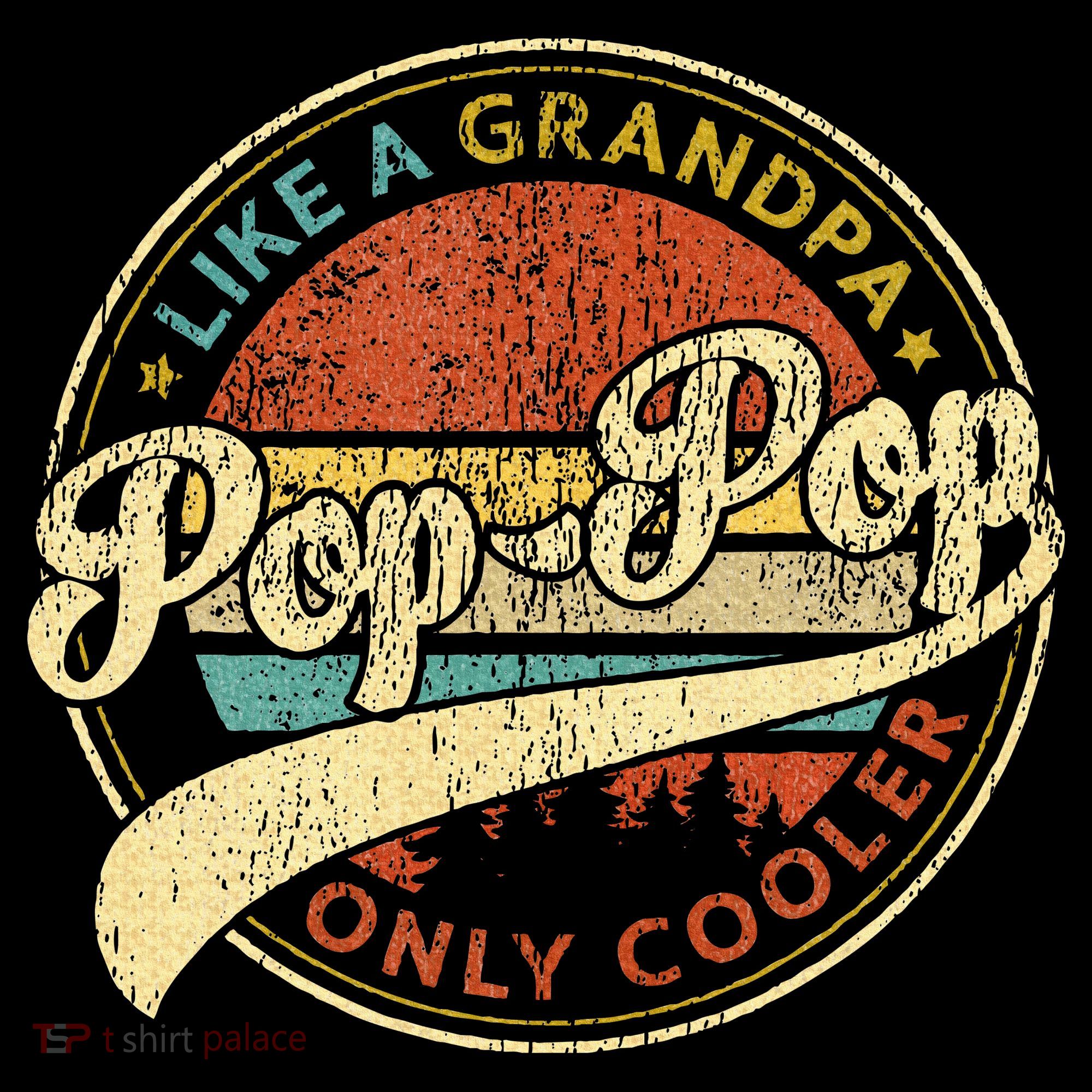 Pop Pop Like A Grandpa Only Cooler Fathers Day Mousepad