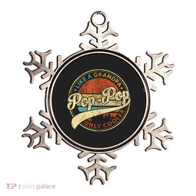 Pop Pop Like A Grandpa Only Cooler Fathers Day Ornament