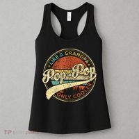 Pop Pop Like A Grandpa Only Cooler Fathers Day Women's Tank Top thumb 3