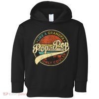 Pop Pop Like A Grandpa Only Cooler Fathers Day Toddler Hoodie thumb 0