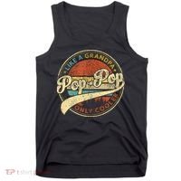 Pop Pop Like A Grandpa Only Cooler Fathers Day Tank Top thumb 0