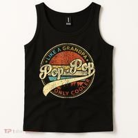 Pop Pop Like A Grandpa Only Cooler Fathers Day Tank Top thumb 2