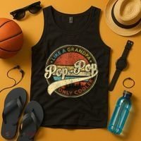 Pop Pop Like A Grandpa Only Cooler Fathers Day Tank Top thumb 4