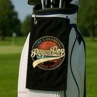 Pop Pop Like A Grandpa Only Cooler Fathers Day Golf Towel thumb 2