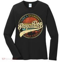 Pop Pop Like A Grandpa Only Cooler Fathers Day Women's Long Sleeve Shirt thumb 0