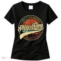 Pop Pop Like A Grandpa Only Cooler Fathers Day Women's T-Shirt thumb 0