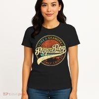 Pop Pop Like A Grandpa Only Cooler Fathers Day Women's T-Shirt thumb 4