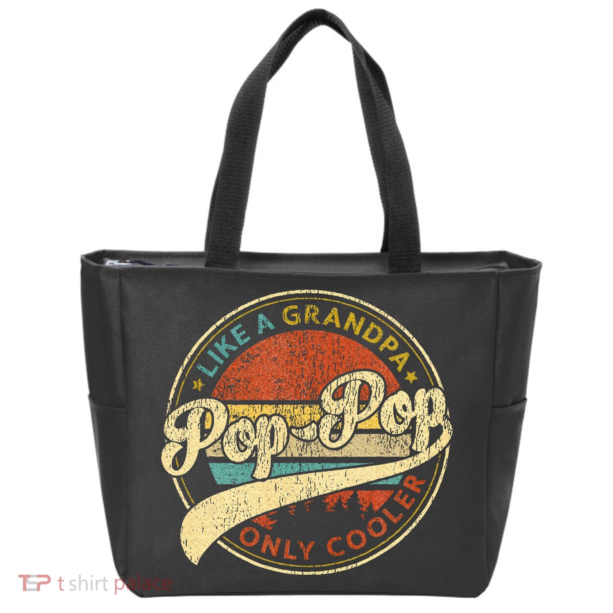 Pop Pop Like A Grandpa Only Cooler Fathers Day Tote Bag