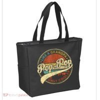 Pop Pop Like A Grandpa Only Cooler Fathers Day Tote Bag thumb 2