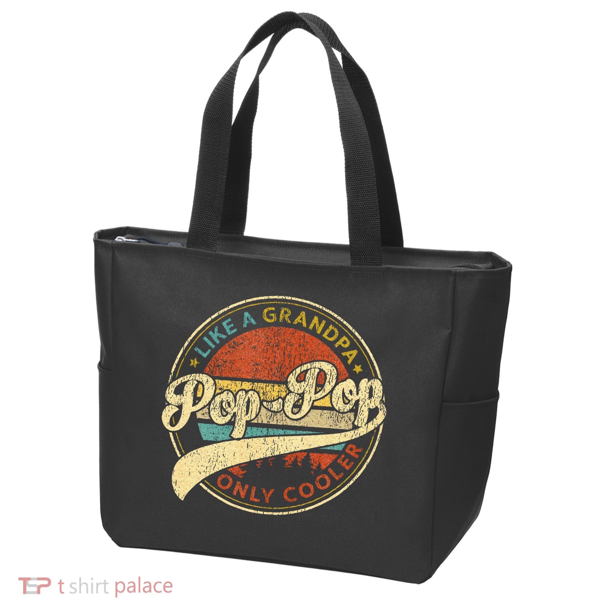 Pop Pop Like A Grandpa Only Cooler Fathers Day Tote Bag