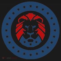 Patriots Party Lion Maga Lion Gift USA-Made Doggie Bandana thumb 2