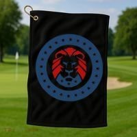 Patriots Party Lion Maga Lion Gift Golf Towel thumb 1