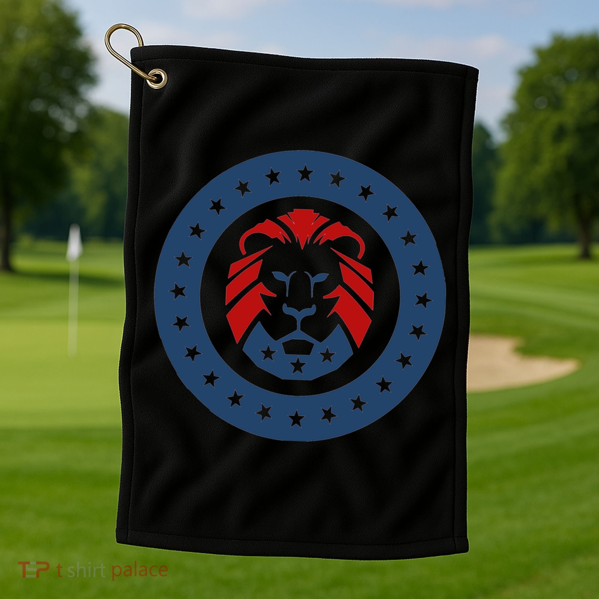 Patriots Party Lion Maga Lion Gift Golf Towel