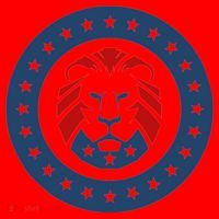 Patriots Party Lion Maga Lion Gift Santa Hat thumb 1