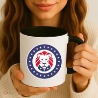 Patriot Party Lion Gift Coffee Mug thumb 3